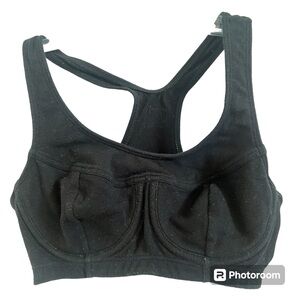 Champion Sports Bra CoolMax Black Underwire Jog Sports Bra 32 BC 34 B